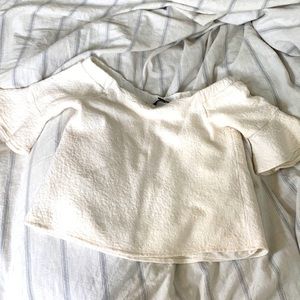BANANA REPUBLIC WHITE OFF SHOULDER TOP